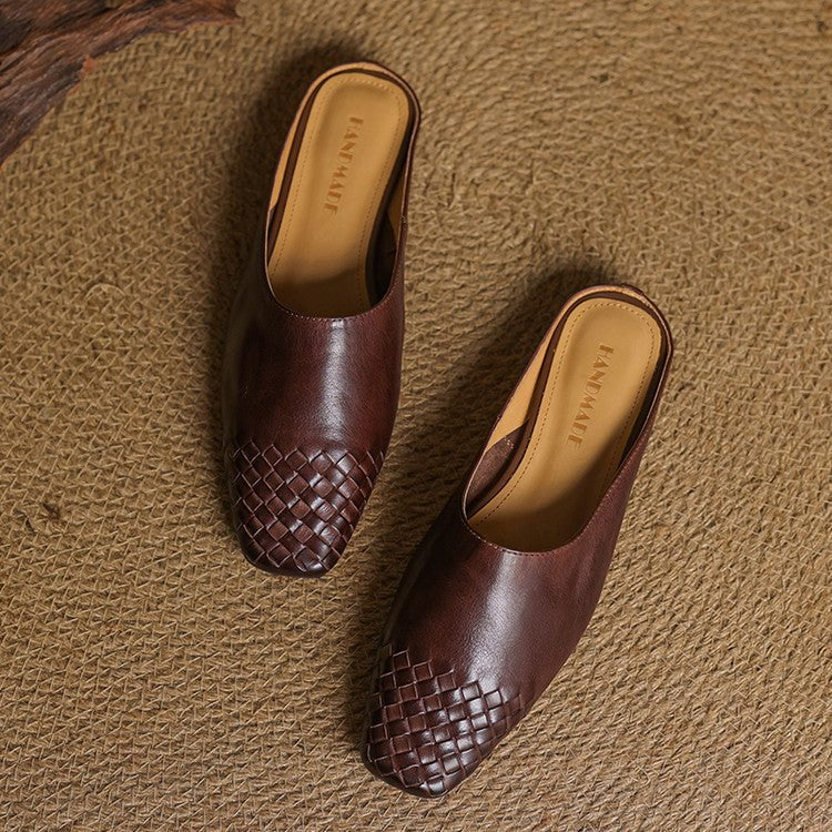 Tessera | Woven Leather Orthopedic Flats for Women