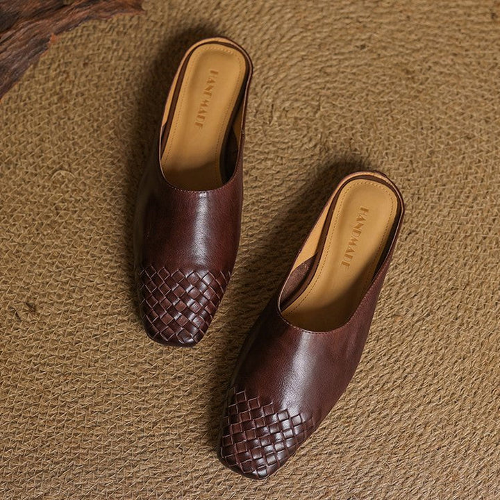 Tessera | Woven Leather Orthopedic Flats for Women