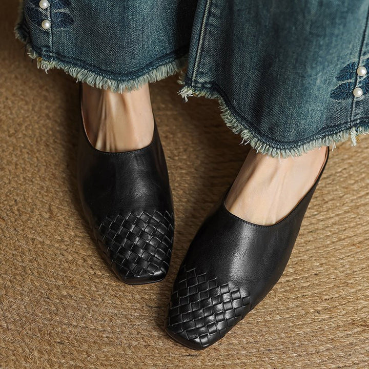 Tessera | Woven Leather Orthopedic Flats for Women
