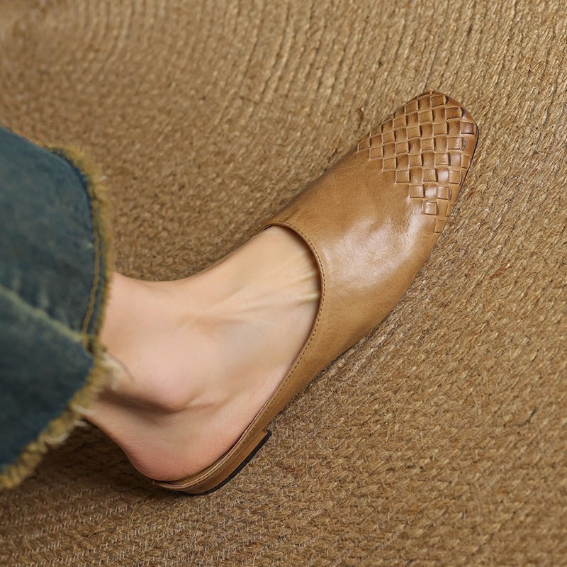 Tessera | Woven Leather Orthopedic Flats for Women