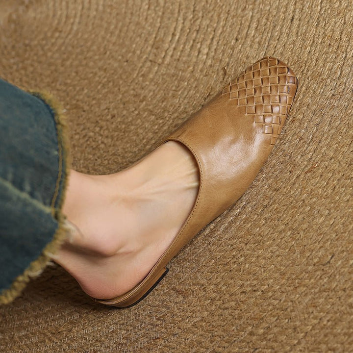 Tessera | Woven Leather Orthopedic Flats for Women
