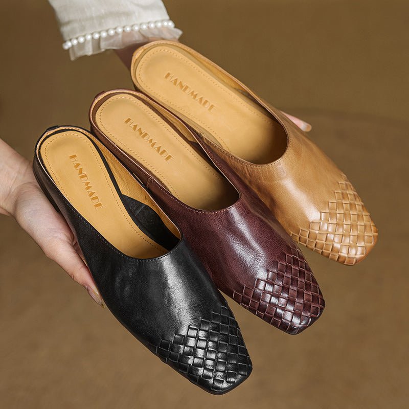 Tessera | Woven Leather Orthopedic Flats for Women