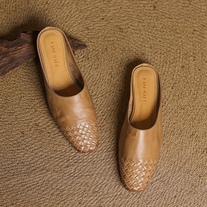 Tessera | Woven Leather Orthopedic Flats for Women