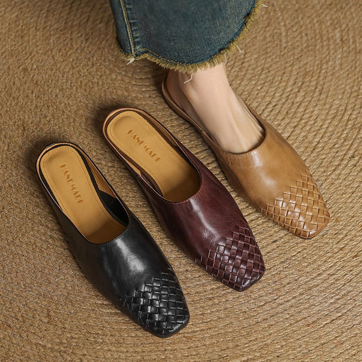 Tessera | Woven Leather Orthopedic Flats for Women