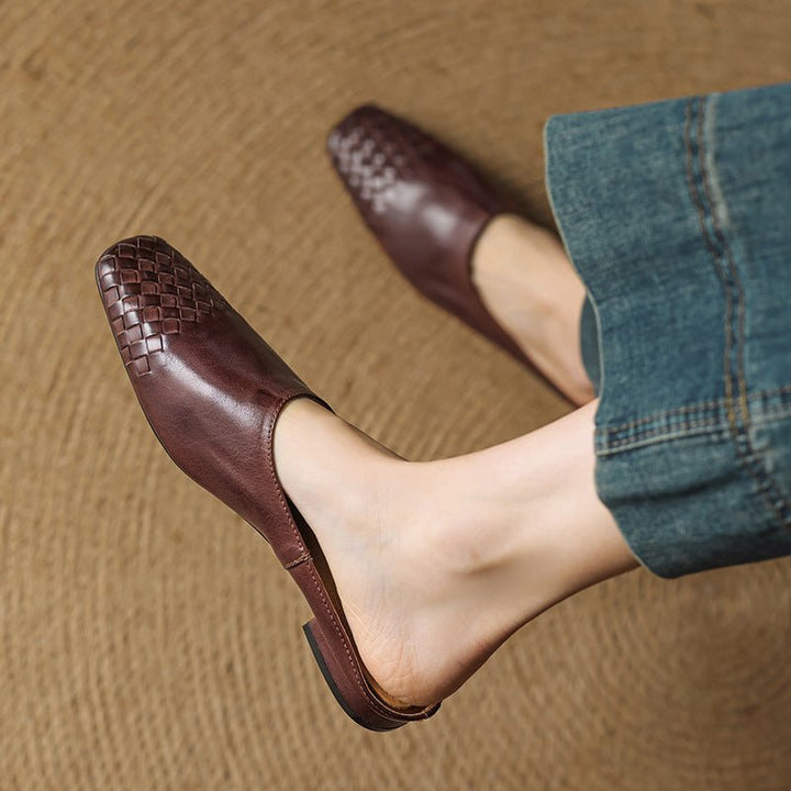 Tessera | Woven Leather Orthopedic Flats for Women