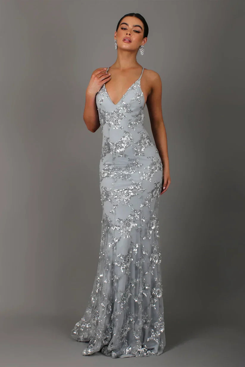 Celeste | Women's Sequin Maxi Evening Dress