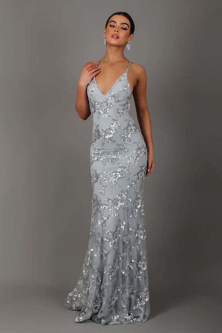 Celeste | Women's Sequin Maxi Evening Dress
