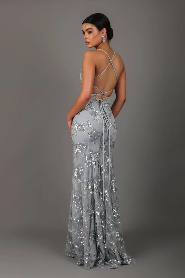 Celeste | Women's Sequin Maxi Evening Dress