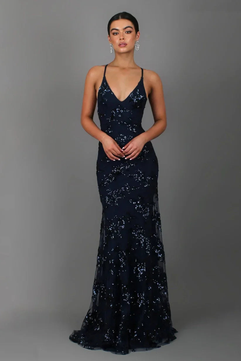 Celeste | Women's Sequin Maxi Evening Dress