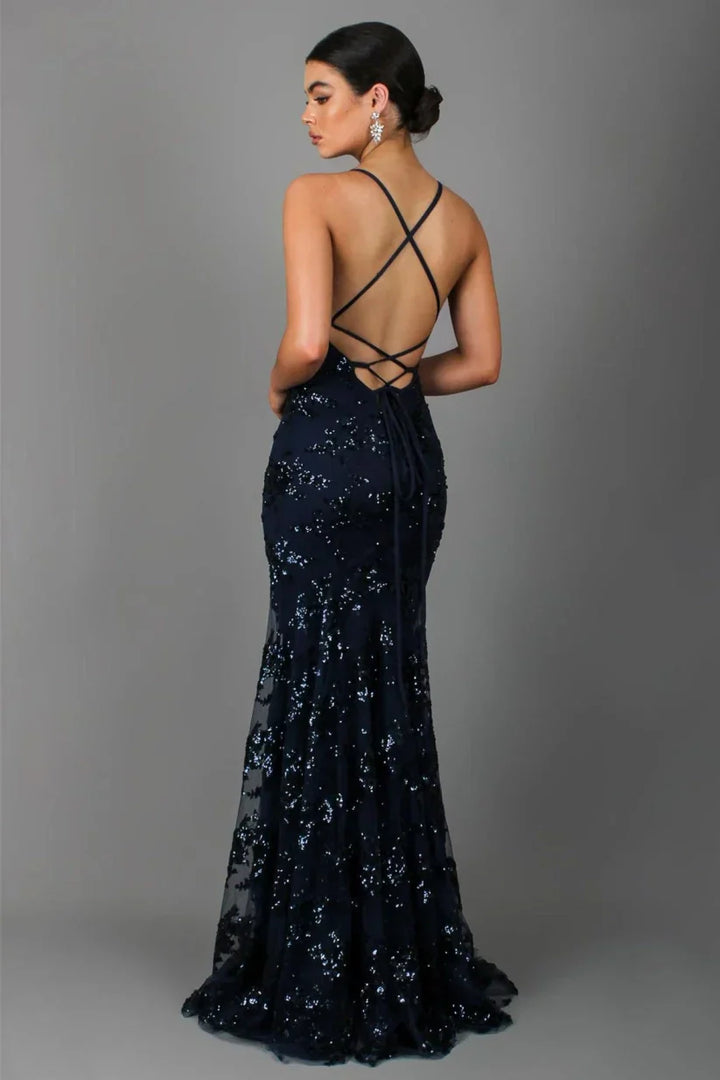 Celeste | Women's Sequin Maxi Evening Dress